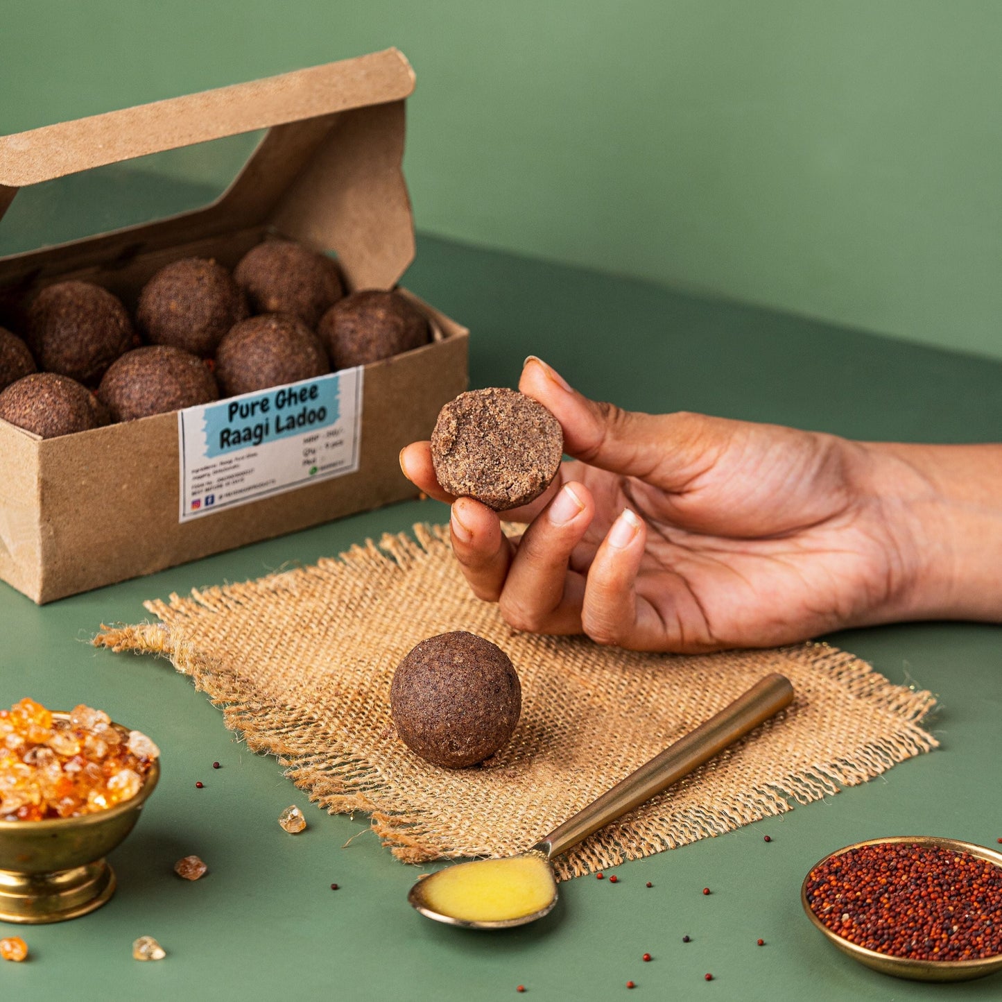 Pure Ghee Raagi Ladoo (Nachni Ladoo) - 500 Grams
